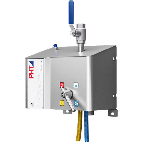 Foam cleaning satellite